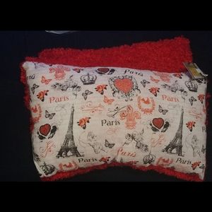 Pair of Red Paris pillows